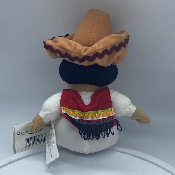 Vtg The Disney Store Its A Small World Mexico Boy Bean Bag Plush 8" Stuffed Toy - Picture 7 of 8